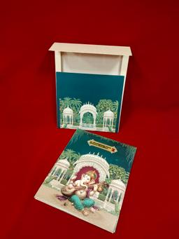 Teal Ganesha Wedding Invitation Card (111011) thumbnail 1