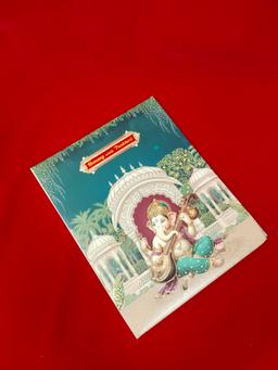 Teal Ganesha Wedding Invitation Card (111011) thumbnail 3