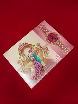 Royal Pink Palace Wedding Invitation Card (111018) thumbnail 2