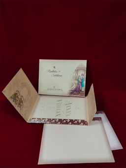 Royal Pink Palace Wedding Invitation Card (111018) thumbnail 5