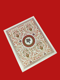 Traditional Floral Ganesha Wedding Invitation Card (111022) thumbnail 3