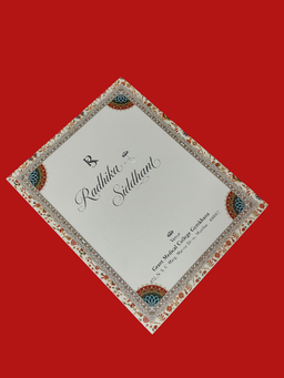 Traditional Floral Ganesha Wedding Invitation Card (111022) thumbnail 4