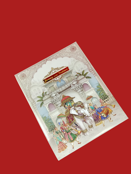 Royal Elephant Baraat Wedding Invitation Card (111023) thumbnail 3
