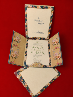 Royal Elephant Baraat Wedding Invitation Card (111026) thumbnail 2