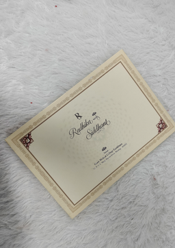 Teal and Gold Wedding Invitation Card with Lotus Mandala Pattern (AC-538) thumbnail 3